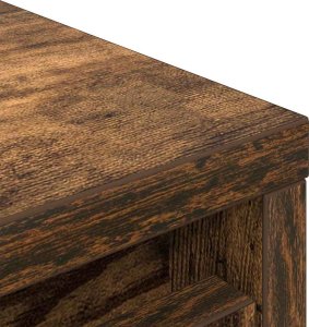 vidaXL Szafka na buty Dąb wędzony 29,5x34x76 cm Drewno klejone 10