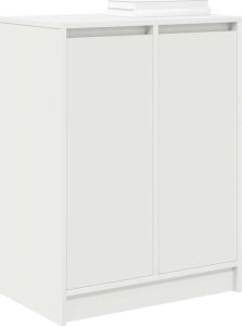 vidaXL Szafka na buty Biała 57x34x76 cm Drewno klejone 4