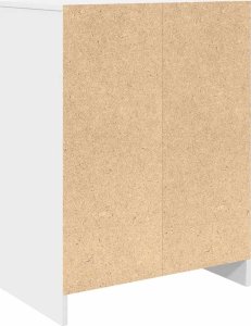 vidaXL Szafka na buty Biała 57x34x76 cm Drewno klejone 8