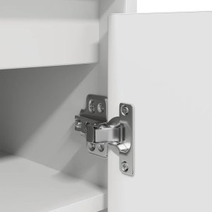 vidaXL Szafka na buty Biała 57x34x76 cm Drewno klejone 10