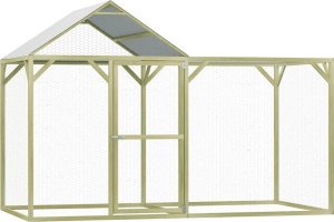 Klatka dla drobiu, 3x1,5x2 m, stal 1