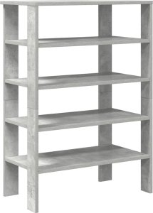 Półka na buty, szarość betonu, 61x32x87,5 cm 1