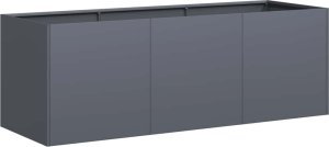 Donica, antracytowa, 120x40x40 cm, stal walcowana na zimno 1