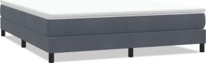Łóżko typu Box Spring bez materaca Ciemnoszary 180x220 cm 1
