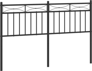 Metalowe wezgłowie, czarne, 135 cm 1