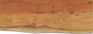 Półka ścienna, 50x20x3,8 cm, drewno akacjowe, naturalna krawędź 1