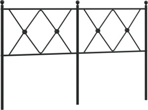Metalowe wezgłowie, czarne, 140 cm 1