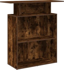Biurko recepcyjne dąb wędzony 100x40x104 cm Drewno klejone 1
