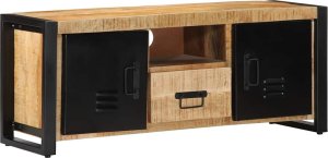 Szafka RTV 100x30x40 cm lite drewno surowe mango 1