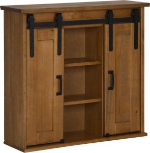 Szafka wisząca HALDEN 2 drzwi przesuwne 75x22,5x70 cm sosna 1