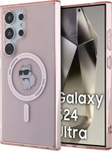Karl Lagerfeld KLHMS24LHFCCNOP S24 Ultra S928 różowy/pink hardcase IML Choupette MagSafe 1