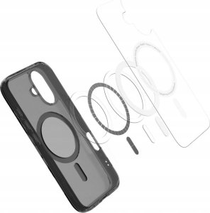 SPIGEN ULTRA HYBRID ”T” MAG MAGSAFE IPHONE 16 FROST BLACK 4