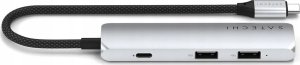 HUB Satechi 4-in-1 USB-C Slim Multiport Adapter 4K USB-C / 2xUSB-A, USB-C, 4K HDMI silver 3