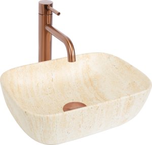 UMYWALKA NABLATOWA BELINDA MINI TRAVERTINE MATT 1