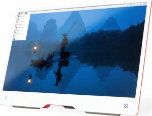 Monitor Raspberry Pi Monitor 15.6 calowy ekran IPS LCD 1920x1080 pikseli HDMI + USB – czerwony i biały 2