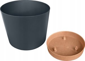 Prosperplast Doniczka Tubo PM Antracyt 18cm 2