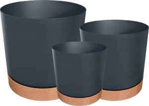 Prosperplast Doniczka Tubo PM Antracyt 18cm 3