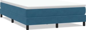 Łóżko typu Box Spring bez materaca Ciemnoniebieskie 160x220 cm 1