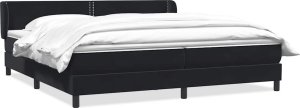 Łóżko typu Box Spring z materacami Czarny 200x220 cm 1