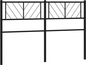 Metalowe wezgłowie, czarne, 140 cm 1