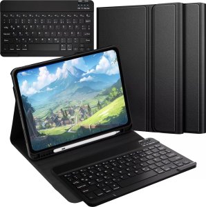 Etui ochronne z klawiaturą do Apple iPad Pro 11" M4 2024 Alogy Keyboard case z miejscem na rysik klawiatura Bluetooth czarne 14