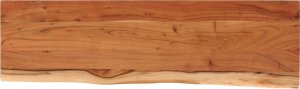 Półka ścienna, 100x30x3,8cm, drewno akacjowe, naturalna krawędź 1