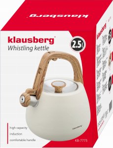 CZAJNIK STALOWY Z GWIZDKIEM 2,5L KLAUSBERG KB-7775 5