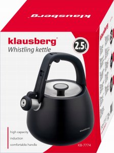 Klausberg CZAJNIK STALOWY Z GWIZDKIEM 2,5L KB-7774 5