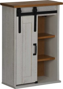 Szafka wisząca HALDEN z drzwiami przesuwnymi Biała 49x22,5x70cm 1