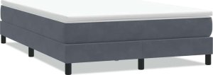 Łóżko typu Box Spring bez materaca Ciemnoszary 160x220 cm 1