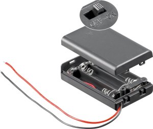 Goobay Pudełko na baterie AAA / R03 3 szt. 1