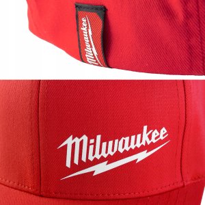 MILWAUKEE CZAPKA Z DASZKIEM CZERWONA L/XL 5