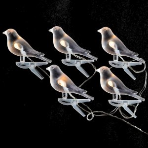 LAMPA SOLARNA GIRLANDA OGRODOWA PARTY LIGHT PTASZKI 5LED 3