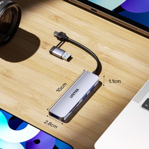 HUB USB Unitek uHUB P5+ 1x SD 1x microSD  + 3x USB-A 2.0 (H1320AGY01) 8