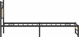 vidaXL vidaXL Łóżko bez materaca, dąb sonoma, 80x200 cm 7