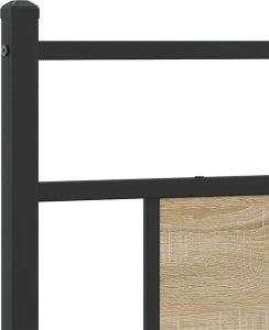vidaXL vidaXL Łóżko bez materaca, dąb sonoma, 100x190 cm 9