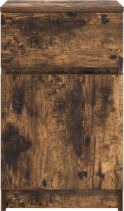 vidaXL Szafki nocne 2 szt. Dąb wędzony 39x35x65 cm Drewno klejone 7