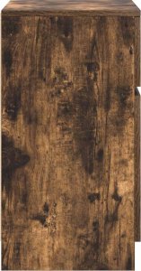 vidaXL Szafki nocne 2 szt. Dąb wędzony 39x35x65 cm Drewno klejone 8