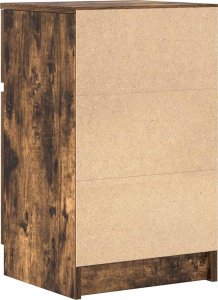 vidaXL Szafki nocne 2 szt. Dąb wędzony 39x35x65 cm Drewno klejone 9