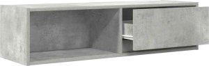 vidaXL Szafka RTV Beton Szary 100x31x25,5 cm Drewno klejone 5