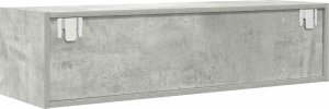 vidaXL Szafka RTV Beton Szary 100x31x25,5 cm Drewno klejone 8