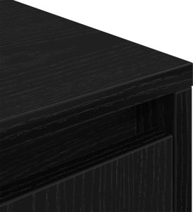 vidaXL Szafka RTV z oświetleniem LED Czarny Dąb 100x41x50 cm 10