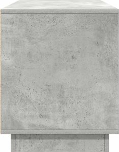 vidaXL Szafka RTV z oświetleniem LED Betonowa Szara 100x41x50 cm 8