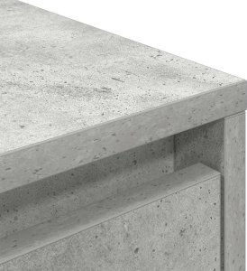 vidaXL Szafka RTV z oświetleniem LED Betonowa Szara 100x41x50 cm 10