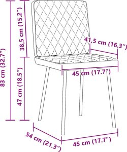vidaXL Krzesła stołowe, 2 szt., białe, obite sztuczną skórą 9