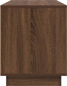 vidaXL Szafka RTV z oświetleniem LED Brązowy Dąb 100x41x50 cm 8