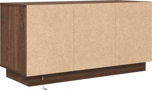 vidaXL Szafka RTV z oświetleniem LED Brązowy Dąb 100x41x50 cm 9