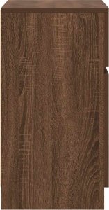 vidaXL Szafki nocne 2 szt. Brązowy dąb 39x35x65 cm Drewno klejone 8