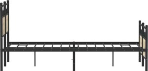 vidaXL vidaXL Łóżko bez materaca, dąb sonoma, 120x190 cm 7