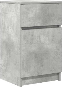 vidaXL Szafka nocna Beton Szary 39x35x65 cm Drewno klejone 2